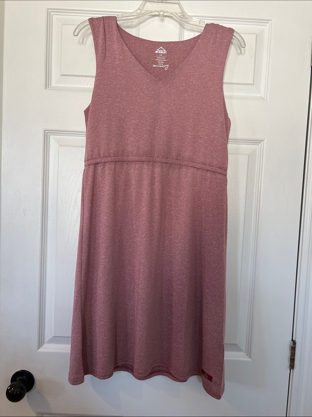 Mckinley V-Neck Midi Dress in Mauve